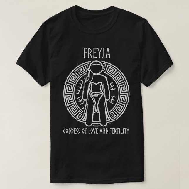 Freya  Viking Gifts Nordic Gods Norse Mythology  T-Shirt (Design Front)