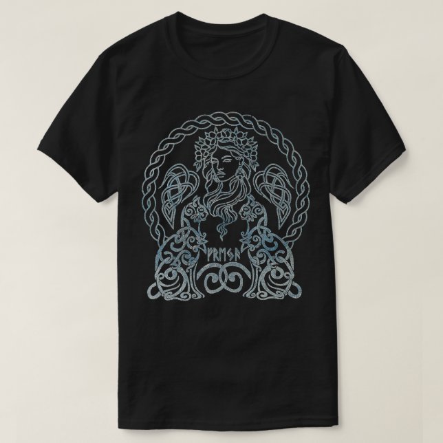 Freya Viking Goddess Freyja Norse Mythology Celtic T-Shirt (Design Front)