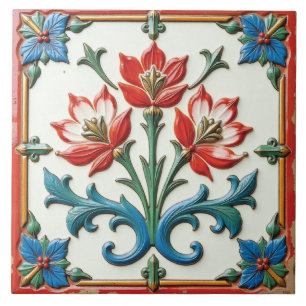 Freya's Bloom Ceramic Tile