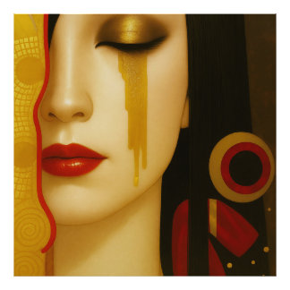 Freya's golden tears with dark hair photo print
