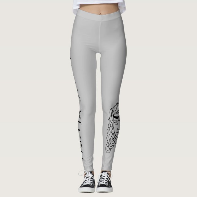 freyja strong norse workout yoga viking leggings (Front)