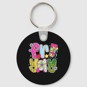 Fri-yay Happy Friday Funny Weekend Teacher Back To Key Ring
