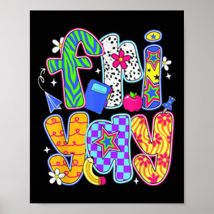 Fri-yay Happy Friday Funny Weekend Teacher Back To Poster