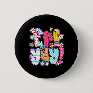 Fri-yay Happy Friday Weekend Teacher Student Ck To 6 Cm Round Badge