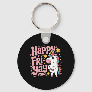Fri-yay Teacher Fry Yay Friday Weekend Happy Fri-y Key Ring