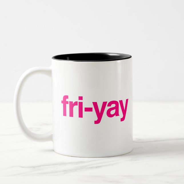 fri-yay Two-Tone coffee mug (Left)