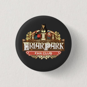 Friar Park Fan Club Logo Button   History Fan Gift