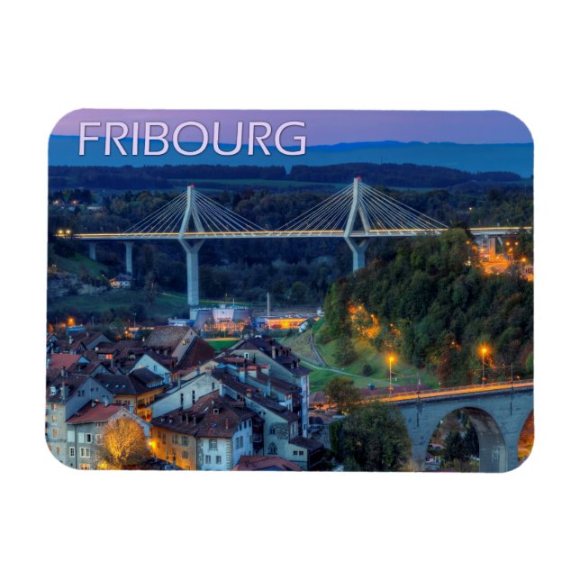 Fribourg city, Switzerland Magnet (Horizontal)