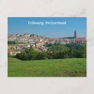 Fribourg Switzerland City View Postcard