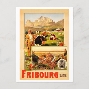 Fribourg, the City and Surroundings, Switzerland Postcard