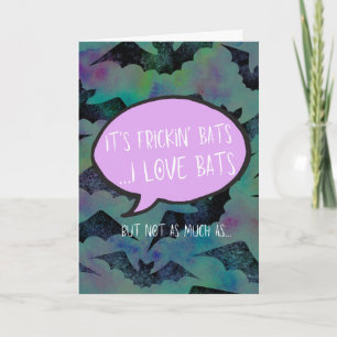 Frickin' Bats Love Card - Couple Gift, Anniversary