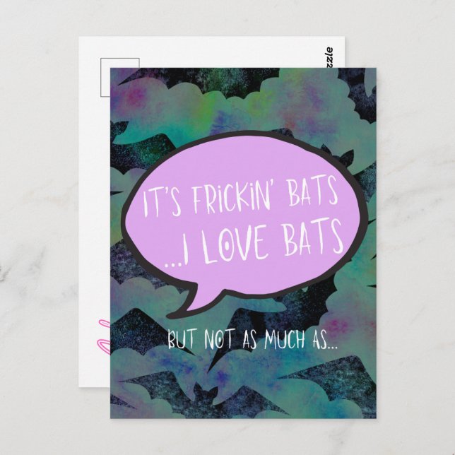 Frickin' Bats Love Card - Couple Gift, Anniversary (Front/Back)