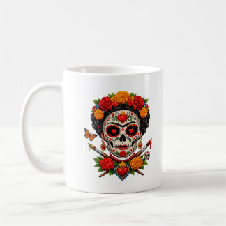 Frida Catrina Artist SugarSkull–Día de los Muerto Coffee Mug