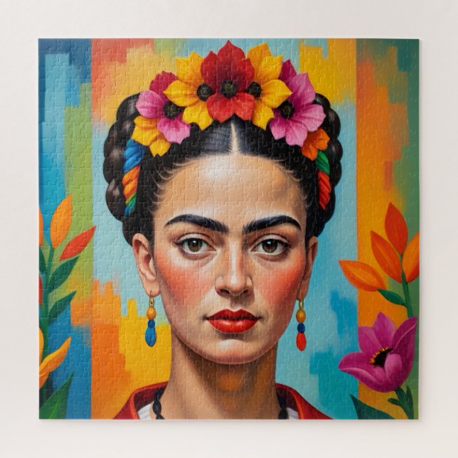 Frida Kahlo Artist Jigsaw Puzzle (Vertical)