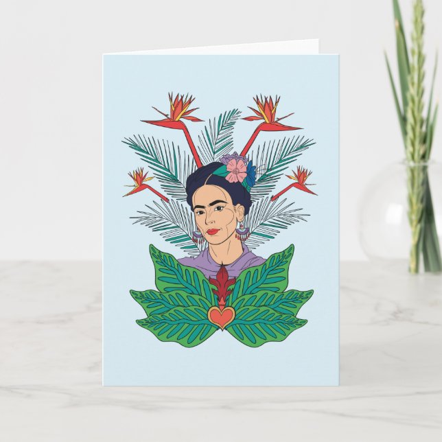 Frida Kahlo | Birds of Paradise Floral Graphic Card (Front)