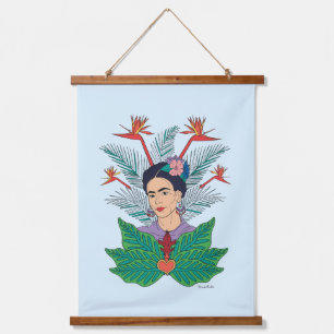 Frida Kahlo Birds of Paradise Floral Graphic Hanging Tapestry