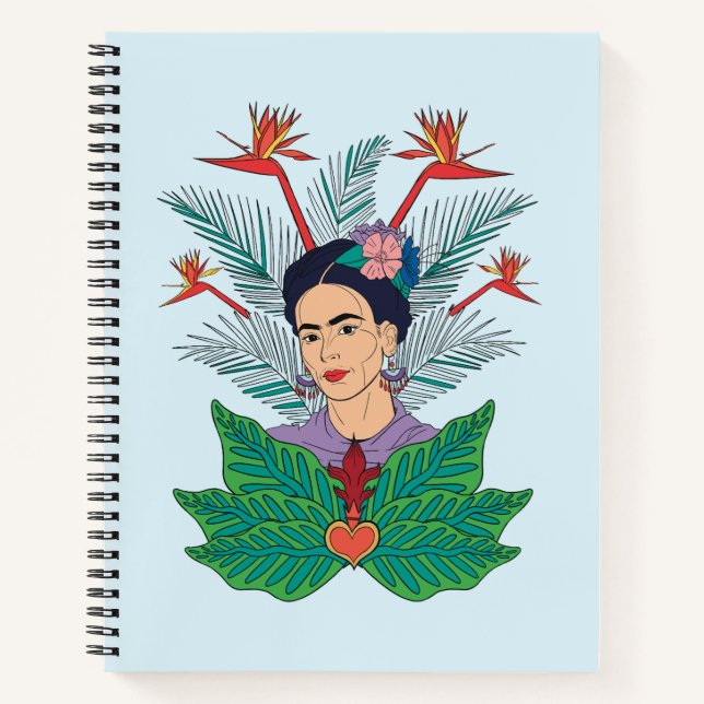 Frida Kahlo | Birds of Paradise Floral Graphic Notebook (Front)