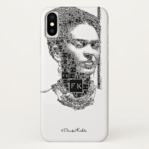 Frida Kahlo Black and White Portrait iPhone X Case