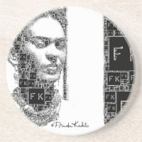 Frida Kahlo Black and White Portrait
