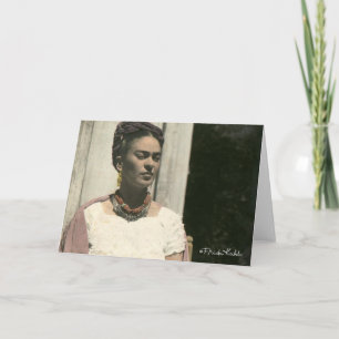 Frida Kahlo Blush Photograph Card