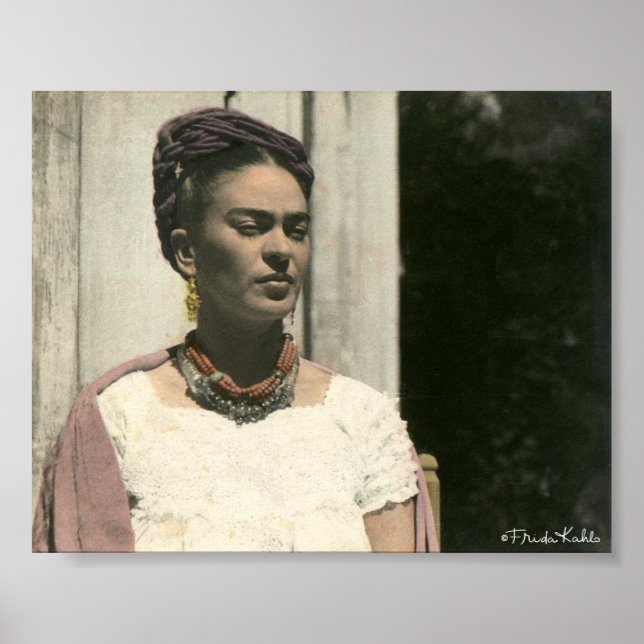 Frida Kahlo Blush Photograph Poster (Front)