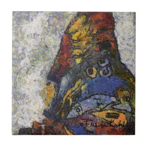 Frida Kahlo Butterfly Monet Inspired Ceramic Tile
