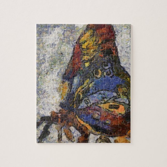 Frida Kahlo Butterfly Monet Inspired Jigsaw Puzzle (Vertical)