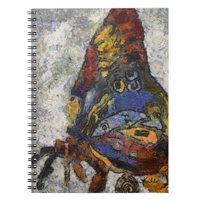 Frida Kahlo Butterfly Monet Inspired Notebook (Front)