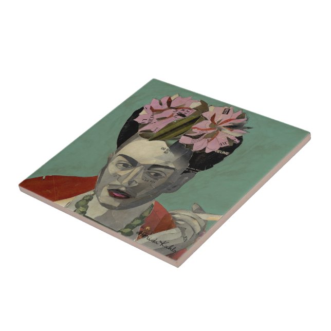 Frida Kahlo by Garcia Villegas Ceramic Tile (Side)