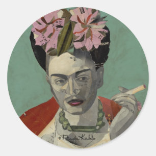 Frida Kahlo by Garcia Villegas Classic Round Sticker
