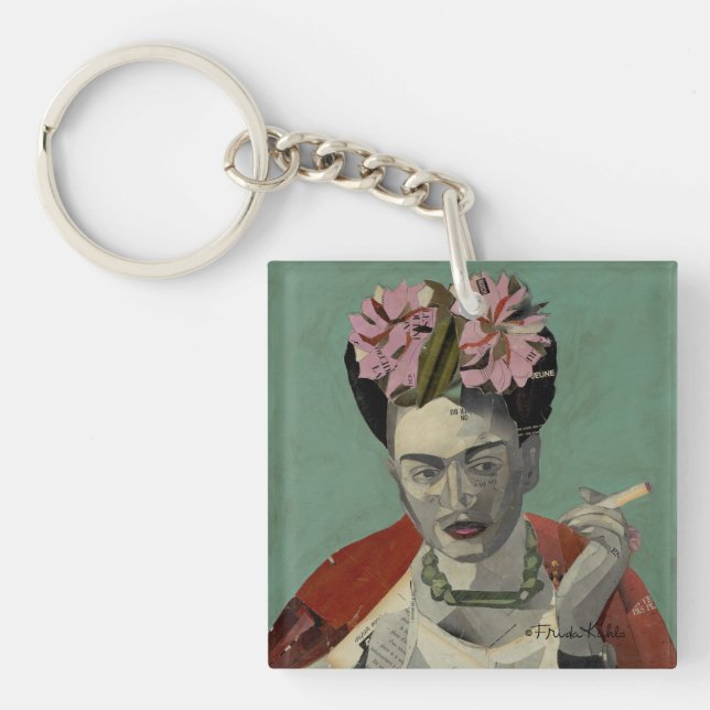 Frida Kahlo by Garcia Villegas Key Ring (Front)