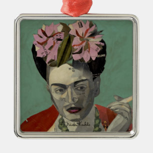 Frida Kahlo by Garcia Villegas Metal Ornament