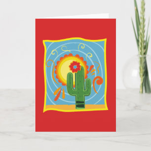 Frida Kahlo Cactus Graphic Card