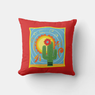 Frida Kahlo Cactus Graphic Cushion