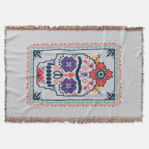 Frida Kahlo Calavera Throw Blanket