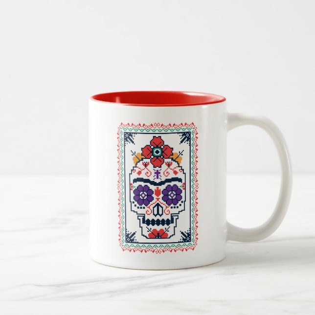 Frida Kahlo | Calavera Two-Tone Coffee Mug (Right)