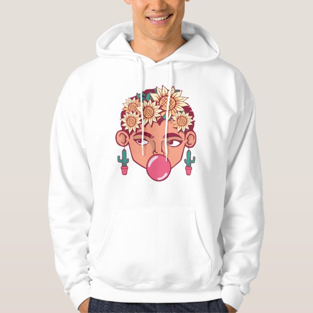 Frida Kahlo Cartoon Hoodie (Front)