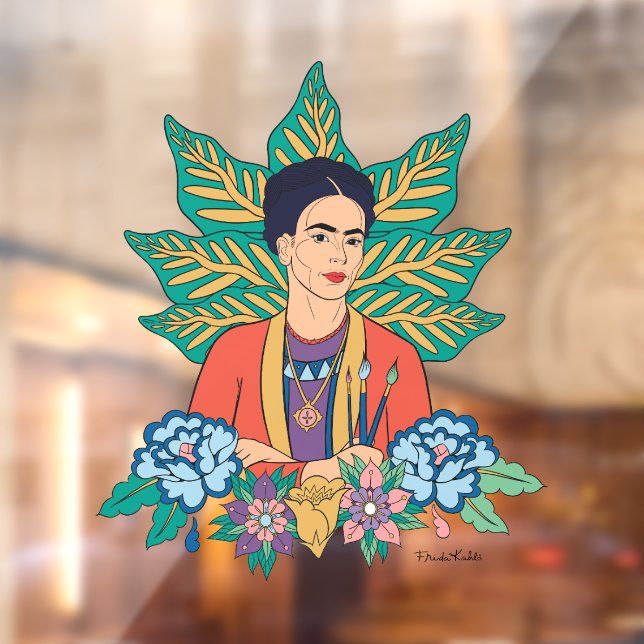 Frida Kahlo Colourful Floral Graphic (Sheet 2)