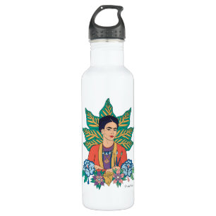 Frida Kahlo Colourful Floral Graphic 710 Ml Water Bottle