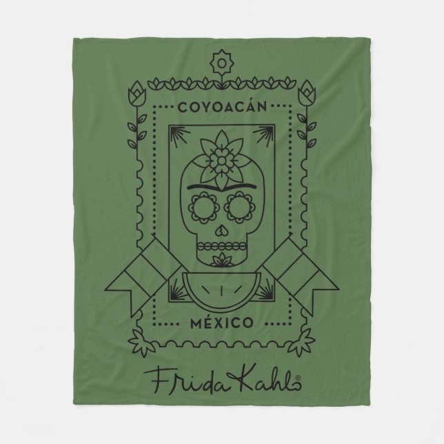 Frida Kahlo | Coyoacán Fleece Blanket (Front)