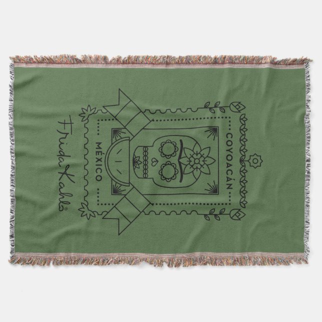 Frida Kahlo | Coyoacán Throw Blanket (Front)