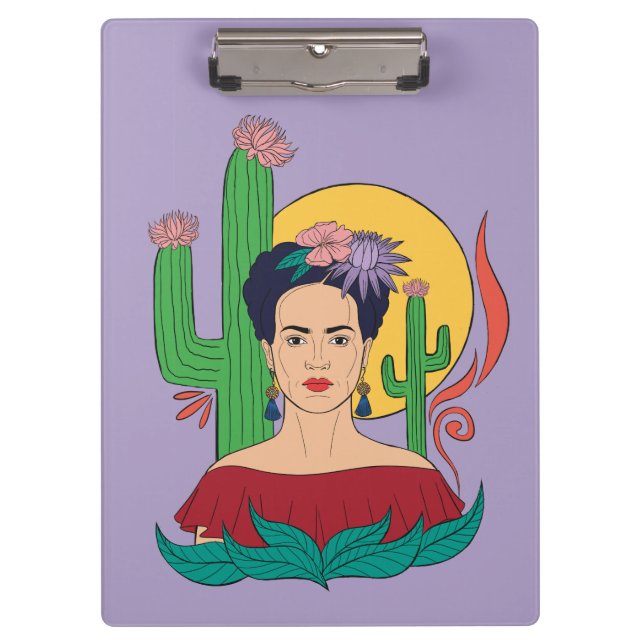 Frida Kahlo Desert Graphic Clipboard (Front)