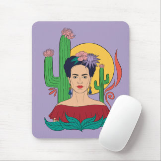 Frida Kahlo Desert Graphic Mouse Pad