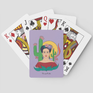 Frida Kahlo Desert Graphic Playing Cards