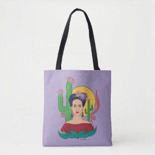 Frida Kahlo Desert Graphic Tote Bag
