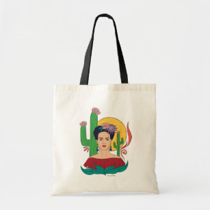 Frida Kahlo Desert Graphic Tote Bag