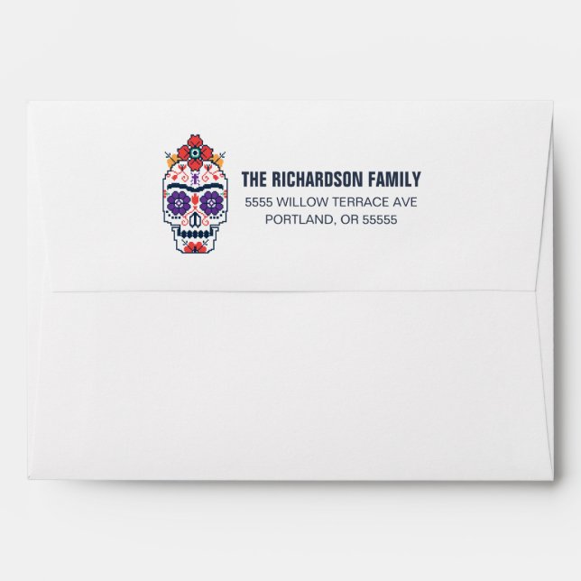 Frida Kahlo | Dia De Los Muertos Envelope (Back (Top Flap))