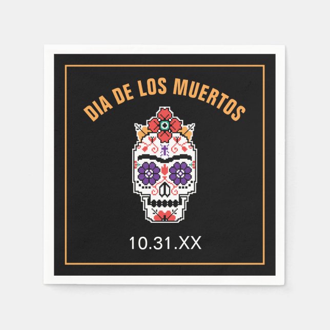 Frida Kahlo | Dia De Los Muertos Napkin (Front)