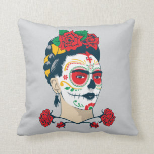 Frida Kahlo El Día de los Muertos Cushion