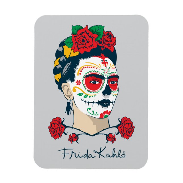 Frida Kahlo | El Día de los Muertos Magnet (Vertical)